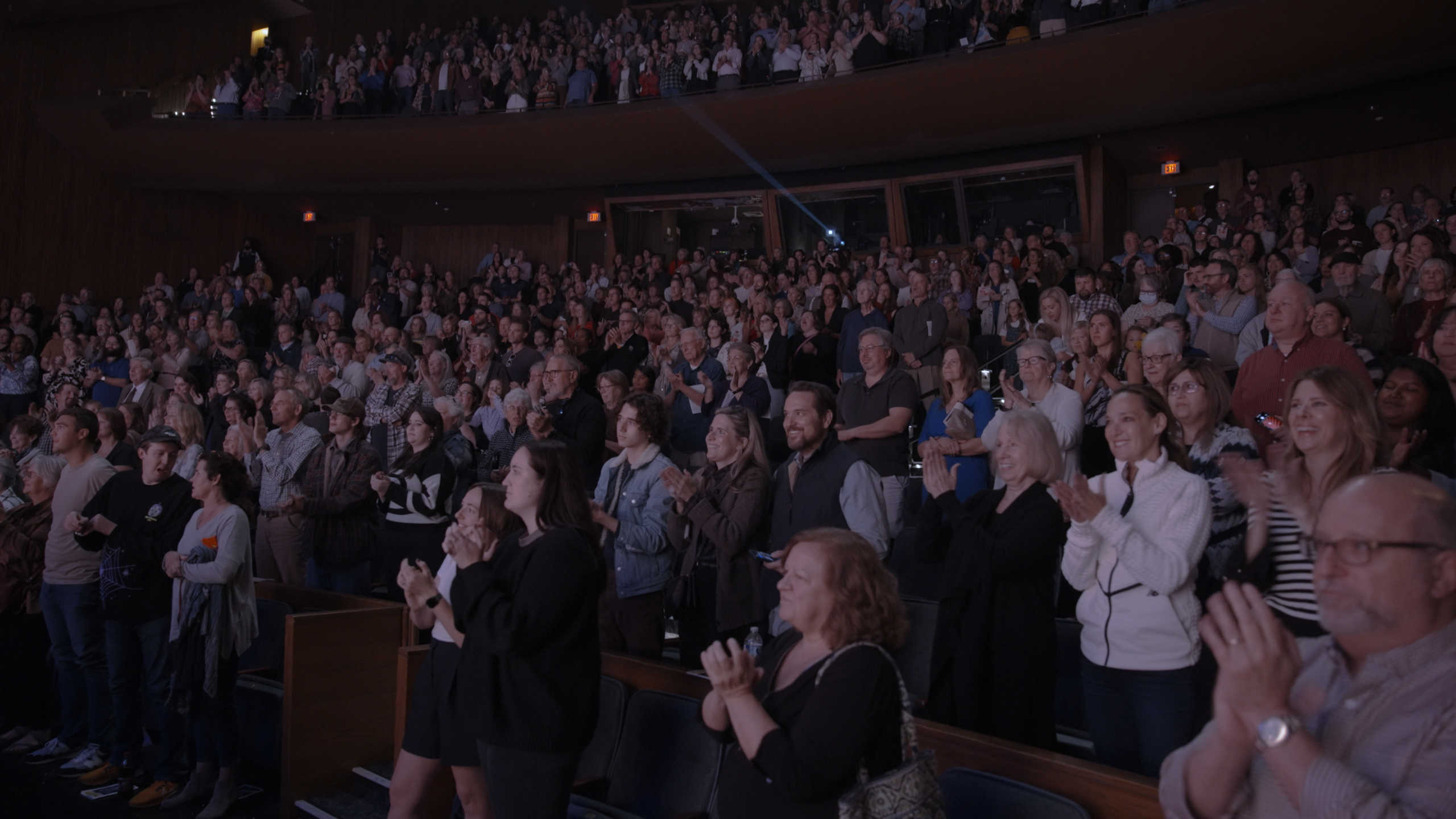 a full house audience